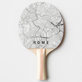 Stadtplan Rom Italien Minimales Design Tischtennis Schläger