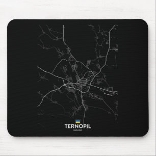 Stadtplan Ternopil Ukraine Reise Souvenir Heimatst Mousepad