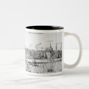 Stadtplan von Antwerpen, 1549 Zweifarbige Tasse