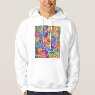Stadtplan von Bangkok Thailand Hoodie