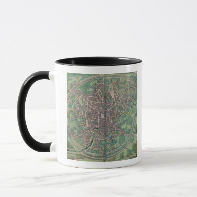 Stadtplan von Brüssel, von 'Civitates Orbis Terra Tasse (Links)