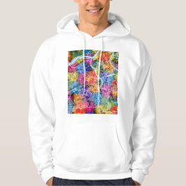 Stadtplan von Daegu Südkorea Hoodie
