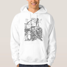 Stadtplan von Daejeon Südkorea Hoodie