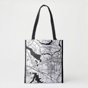 Stadtplan von Huainan, China Tasche