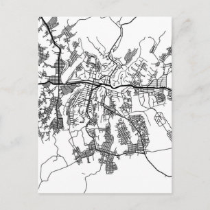 Stadtplan von Kananga Demokratische Republik Kongo Postkarte