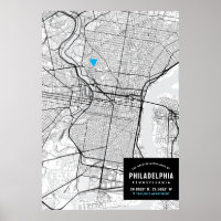 Stadtplan von Philadelphia + Ort markieren