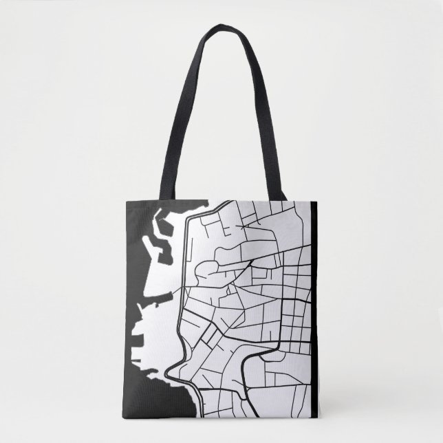 Stadtplan von Ras Beirut Libanon Tasche (Vorderseite)