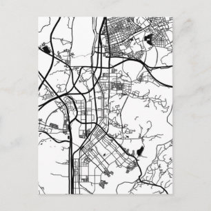Stadtplan von Seongnam-si Südkorea Postkarte