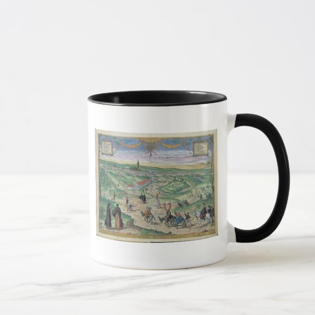 Stadtplan von Sevilla, von 'Civitates Orbis Terrar Tasse (Rechts)