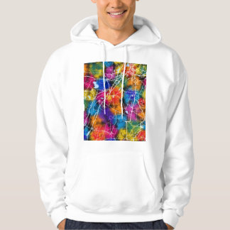 Stadtplan von Theni Tamil Nadu Hoodie