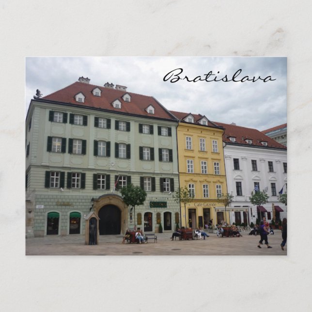 Stadtplatz Bratilava Postkarte (Vorderseite)