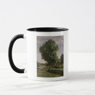 Stadtrände eines Dorfs nahe Beauvais, c.1850 Tasse