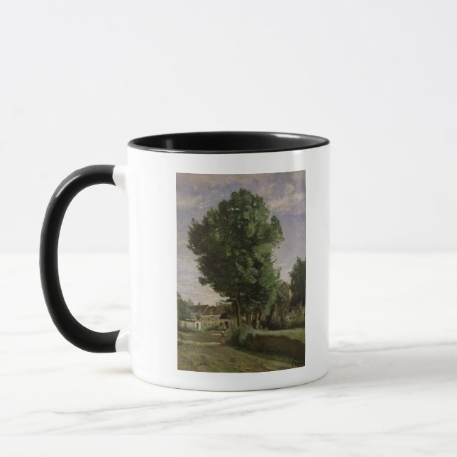 Stadtrände eines Dorfs nahe Beauvais, c.1850 Tasse (Links)