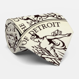 Stadtsiegel von Detroit Krawatte