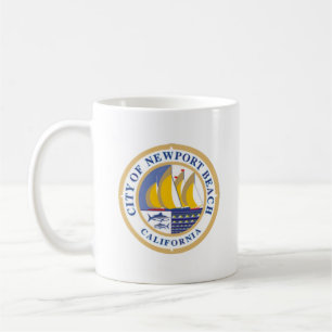 Stadtsiegel von Newport Beach, Kalifornien Kaffeetasse