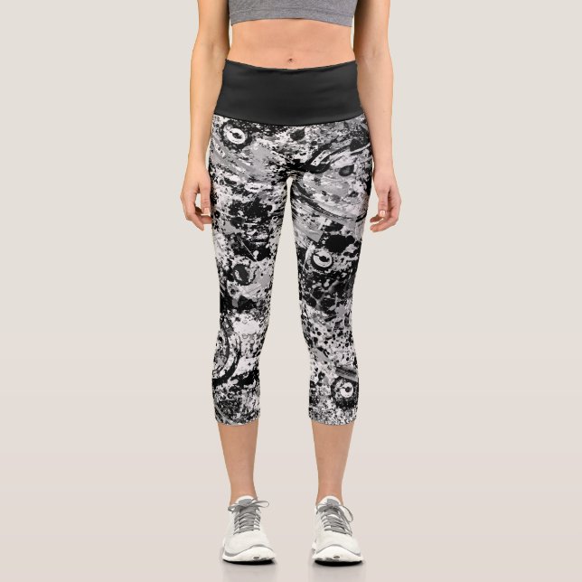 Stadtstraßen Graffiti Capri Leggings (Vorderseite)