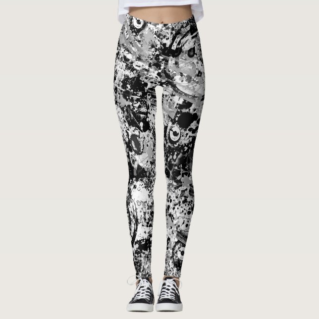 Stadtstraßen Graffiti Leggings (Vorderseite)