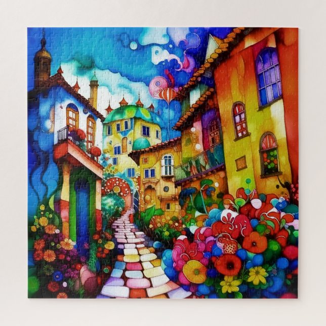 Stadtstraßen-Puzzle (Vertikal)