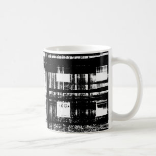 Stadtturmblock mit hohem Kontrast Kaffeetasse