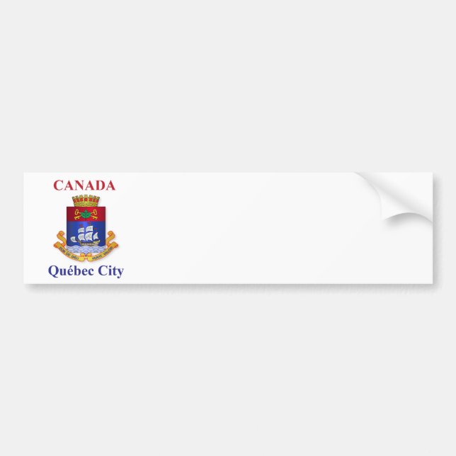 Stadtwappen von Québec Autoaufkleber (Vorne)