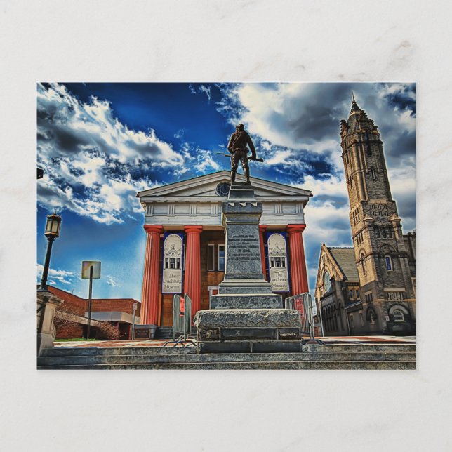 Stadtzentrum Lynchburg Postkarte (Vorderseite)