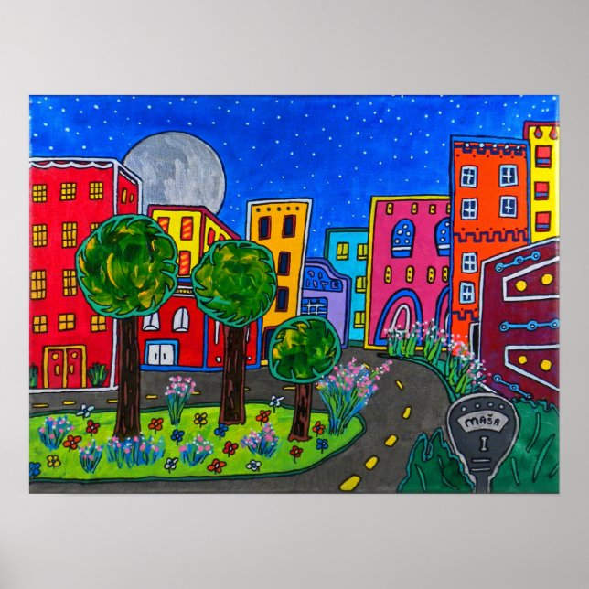 Stadtzentrum Poster (Vorne)