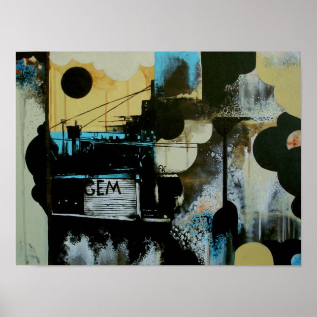 Stadtzentrum Poster (Vorne)