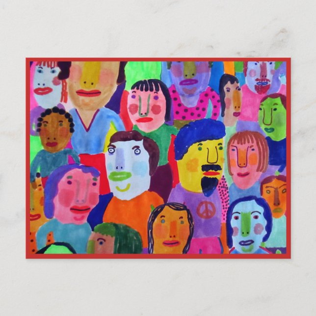 Stadtzentrum Postkarte (Vorderseite)