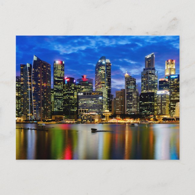 Stadtzentrum Postkarte (Vorderseite)