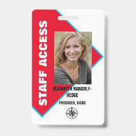 STAFF ACCESS PHOTO I.D. SECURITY PASS AUSWEIS