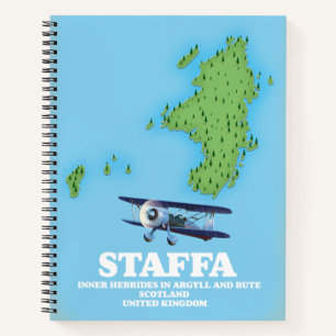 Staffa Innere Hebriden in Argyll und Bute, Schottl Notizbuch