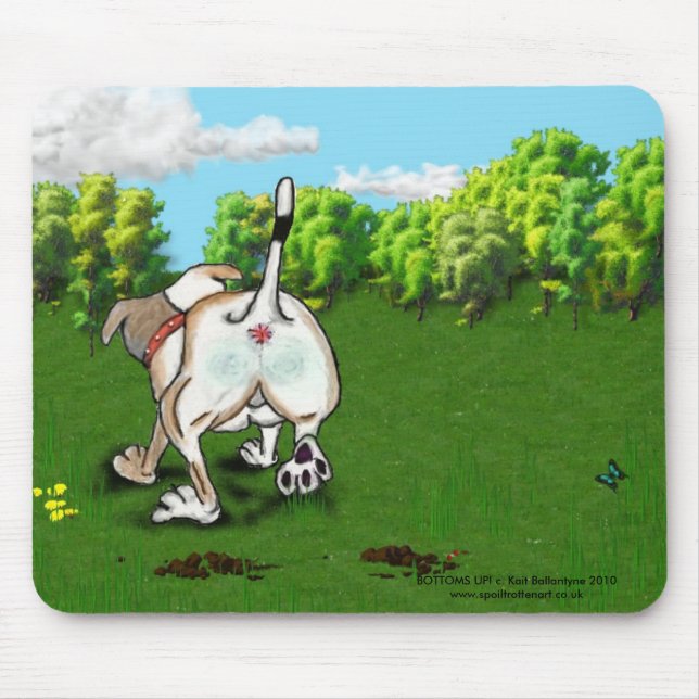 STAFFIE LÄCHELN - Unterseiten oben! Mäusematte Mousepad (Vorne)