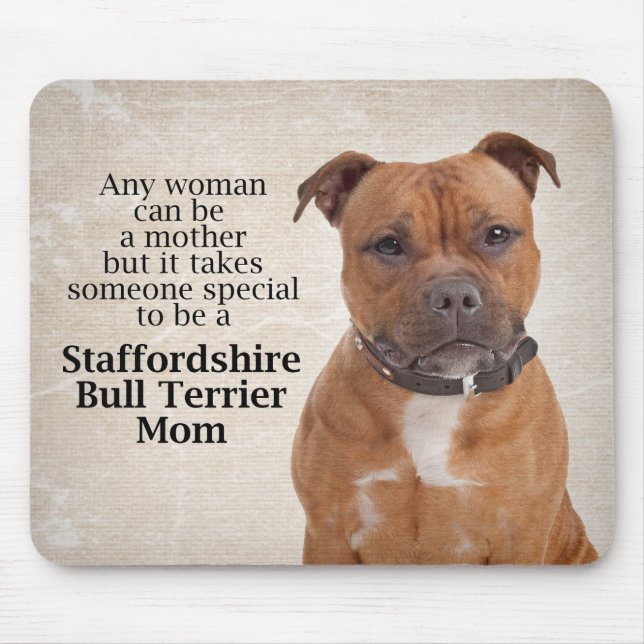 Staffie Mama Mousepad (Vorne)