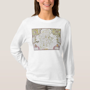 Stafford County und Stadt, graviert durch Jodocus T-Shirt