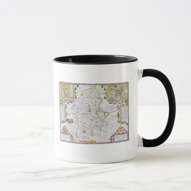 Stafford County und Stadt, graviert durch Jodocus Tasse (Rechts)