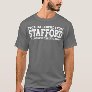 Stafford HeimatXeas Zuhause Wurzeln Lustige Stadt  T-Shirt