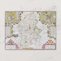 Stafford Landkreis and Town, graviert von Jodocus