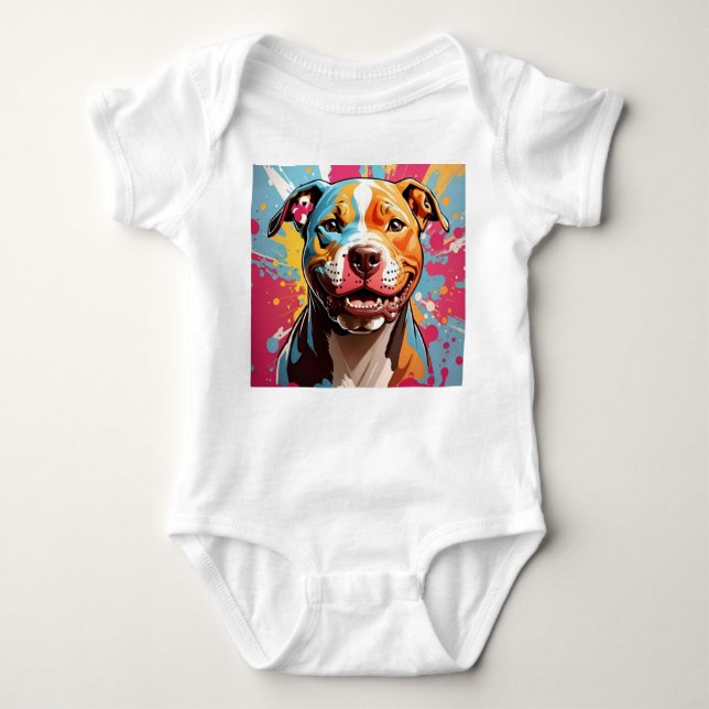 Staffordshire Birthday Fun Baby Strampler (Vorderseite)