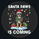 Staffordshire Bull Terrier Christmas Decorations D Runder Aufkleber<br><div class="desc">Staffordshire Bull Terrier Weihnachtsdekorationen Hund Lover</div>