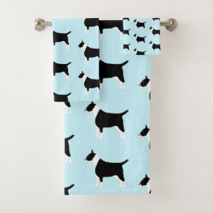 Staffordshire Bull Terrier Dog Design Badhandtuch Set
