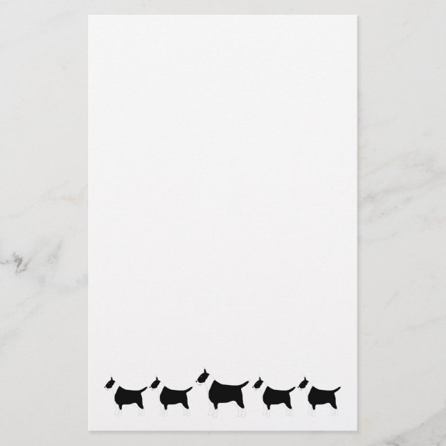 Staffordshire Bull Terrier Dog Design Briefpapier (Vorderseite)