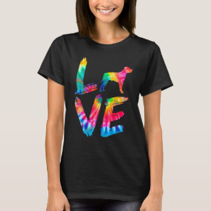 Staffordshire Bull Terrier Gefärbte Krawatte Liebe T-Shirt