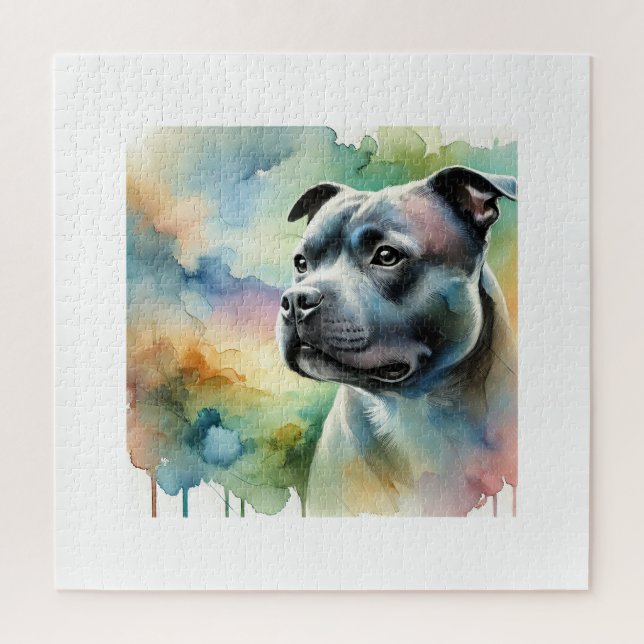 Staffordshire Bull Terrier in Light 100924AREF144  (Vertikal)