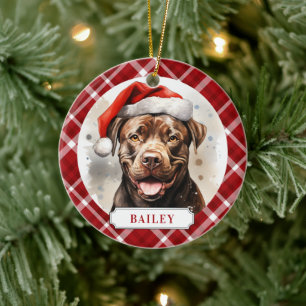 Staffordshire Bull Terrier Keramik Circle Ornament