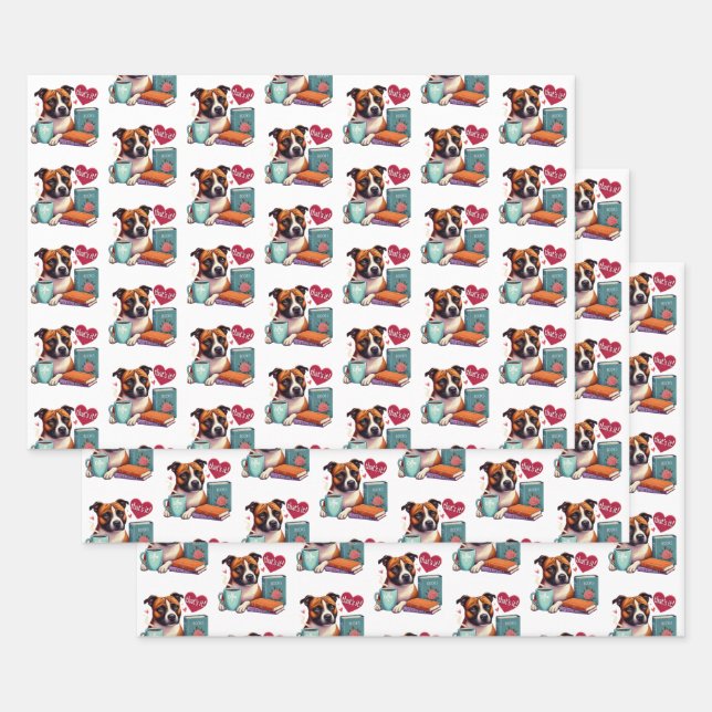 Staffordshire Bull Terrier Livres papier d'envelop (Lot)