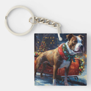 Staffordshire Bull Terrier Noël Festive