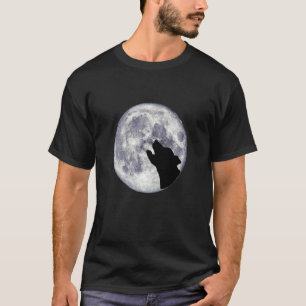Staffordshire Bull Terrier or Pitbull Howling at T T-Shirt