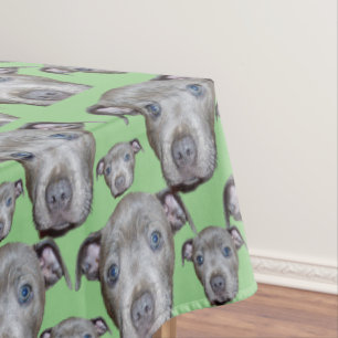 Staffordshire Bull Terrier Puppy Faces, Tischdecke