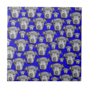 Staffordshire Bull Terrier Puppy Pattern, Fliese