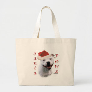 Staffordshire Bull Terrier Santa Paws Jumbo Stoffbeutel